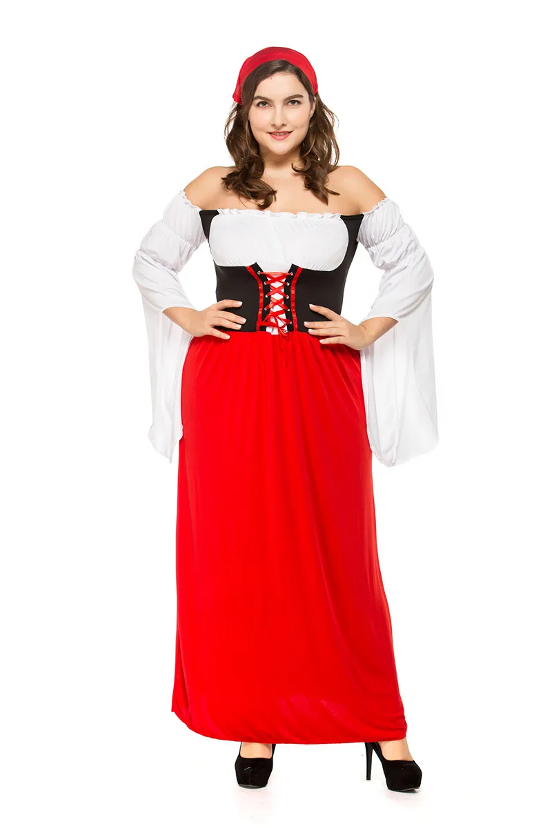 Праздничный костюм для праздника пива из Германии размера плюс Bavaria Oktoberfest