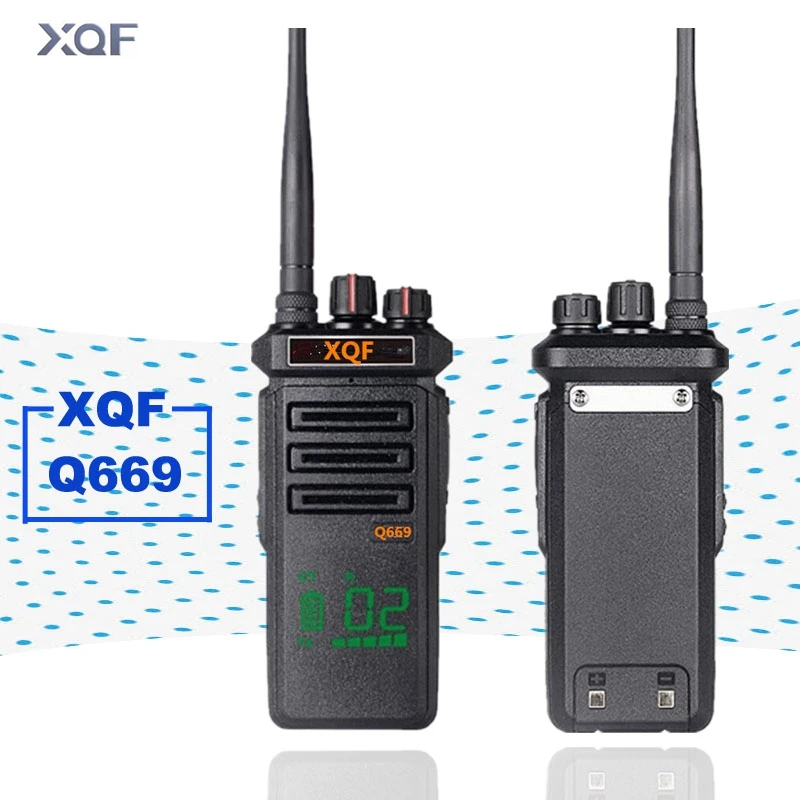 Портативная рация XQF Q669 ручное переговорное устройство 12 Вт литиевая батарея
