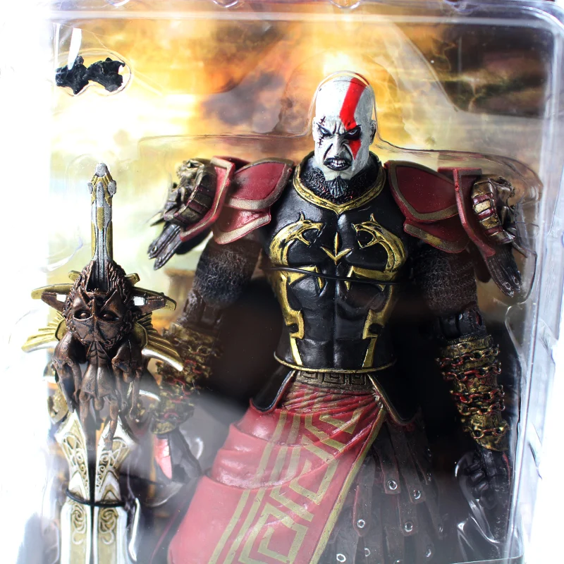Экшн-фигурка из ПВХ 20 см NECA God War 2 II Kratos in Ares Armor W Blades | Игрушки и хобби