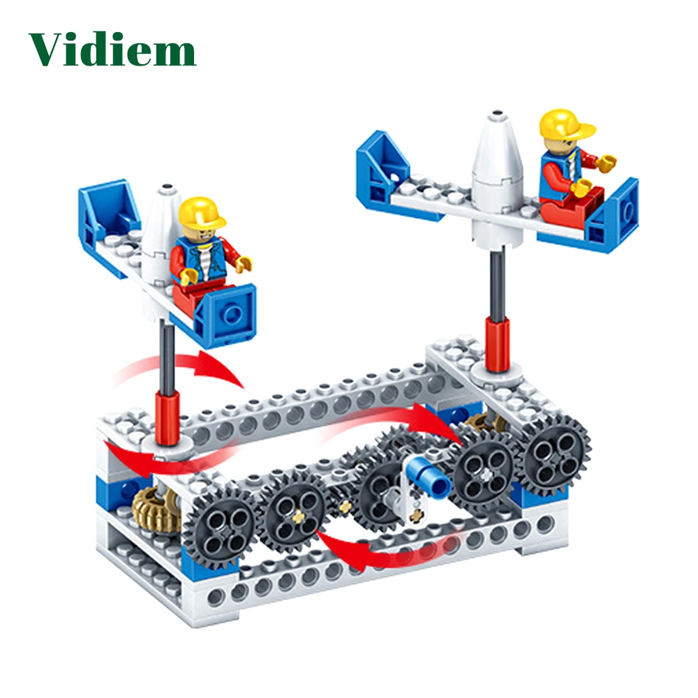 Vidiem творческие развивающие строительные блоки игрушки для детей 6 лет DIY подарок