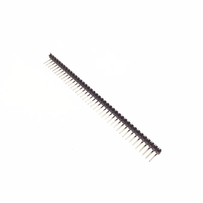10pcs/lot 90 Degrees Row Needles Single Curved Needle 40pin 2.54mm Spacing | Электронные компоненты и