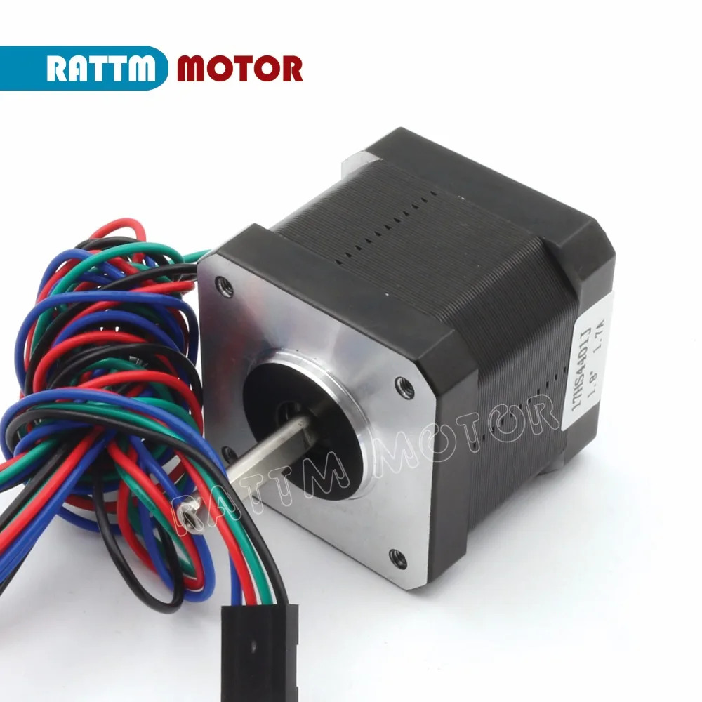 5 шт. 17HS4401J Nema17 шаговый двигатель 1.7A/40 мм/78oz in с разъемом|Шаговый двигатель| |