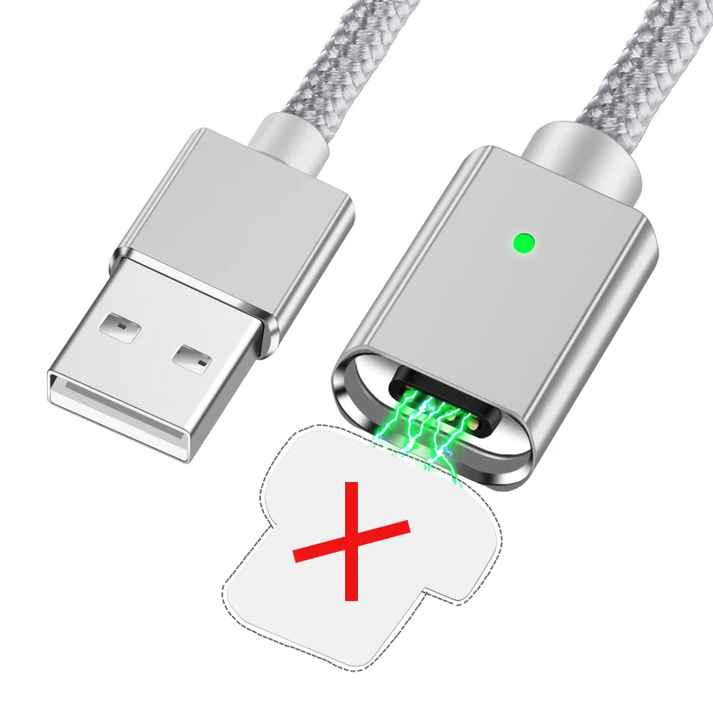 Only cable No Plug Магнитный usb кабель Олаф для быстрой зарядки для Iphone 7 X XR XS Max Micro usb type C USB C кабель для samsung galaxy S8 S9 Note 9 Plus - Цвет: Only cable No Plug