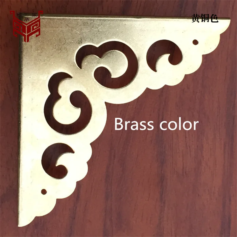 Античный медный угловой ящик 80 мм с окантовкой шкаф для мебели угловые рамы