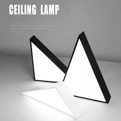 

Творческий светодиодный геометрический потолочный светильник, Треугольники простая атмосфера Ночной Светильник Коридор лампы холодный белый современный скандинавский светильник Инж