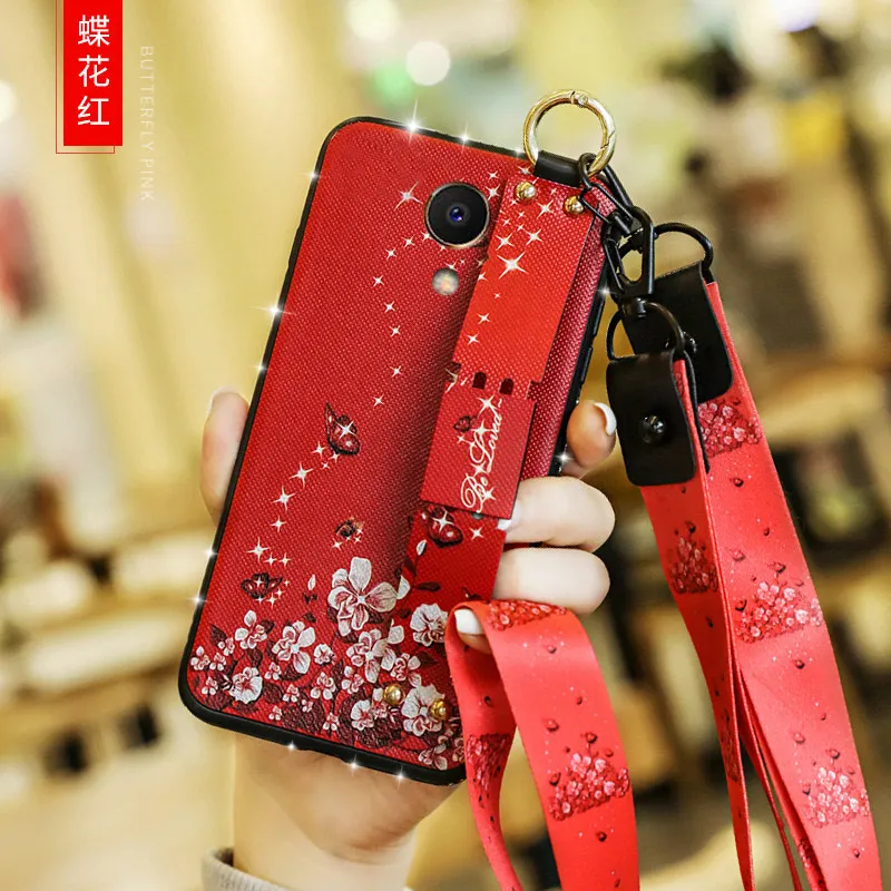 Наручные ремень украшенный силиконовый чехол для Meizu M6 note m5 наручный браслет с