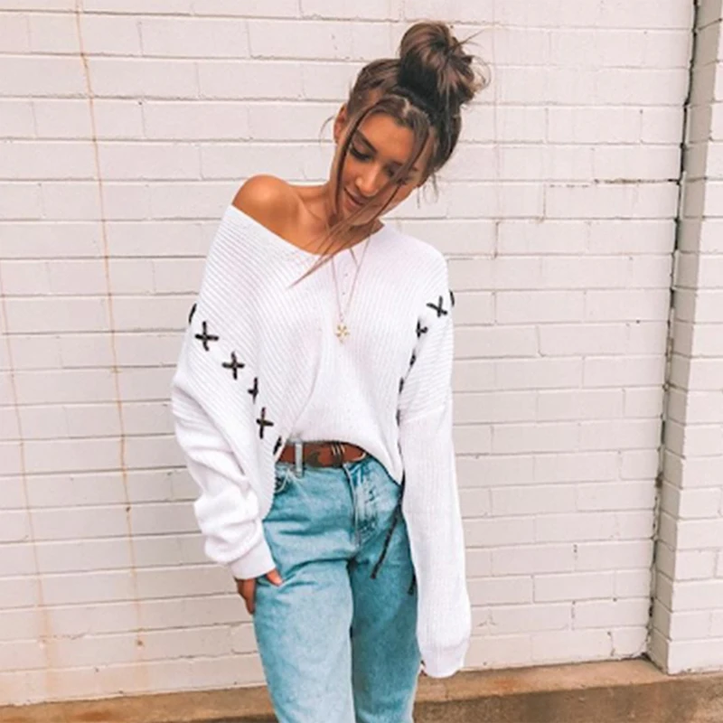 Women Winter Sweater Clothes Knitted Outwear Oversized Korean Style Knitwear Jumper coat Female Fashion Casual | Женская одежда