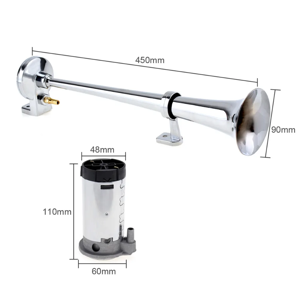 17 дюймов 150DB супер громкий один трубы автомобиль воздушный компрессор Рог