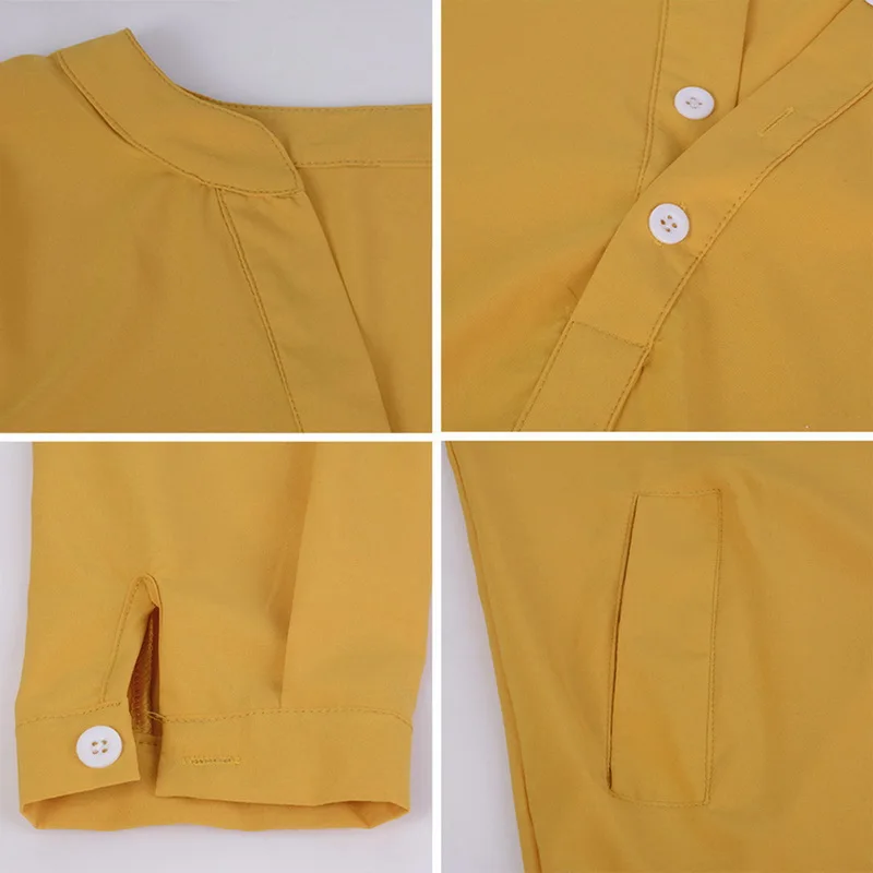 Женская Повседневная рубашка с поясом платье 2018 Новинка Лето Осень 3/4 рукав