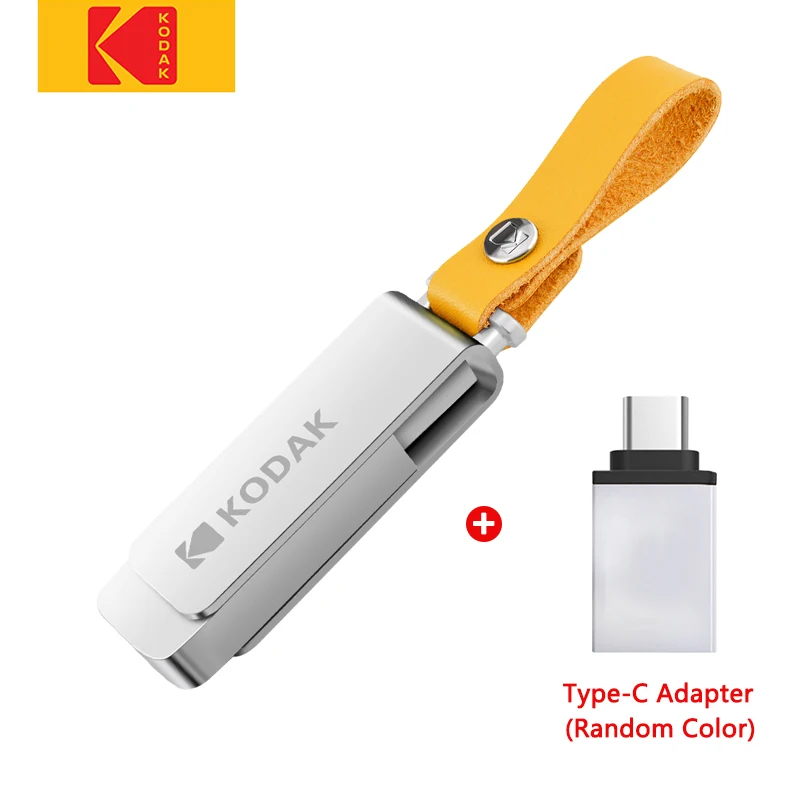 Зеленый Kodak USB 3,1 K133 128 ГБ usb флеш-накопитель 256 ГБ мини-накопитель 16 Гб USB 3,0 Флешка 32 Гб металлическая карта памяти 64 ГБ - Цвет: Зеленый