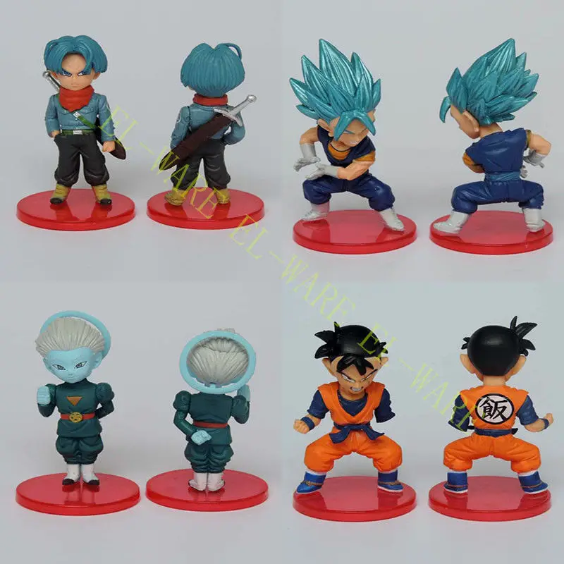 18 шт./компл. Драконий жемчуг Z GokuYamcha Puar Bulma Rosh 5 8 см мини милый ПВХ фигурка торт