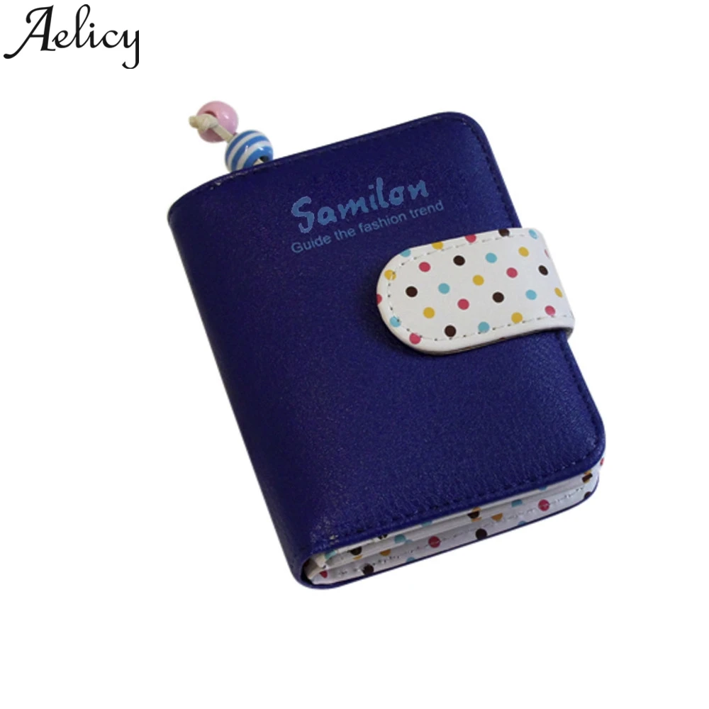 Aelicy 2019 Модный милый короткий кошелек в горошек для монет женская кожаная сумка