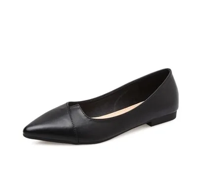 Элегантные женские мягкие туфли из коровьей кожи на плоской подошве Натуральная