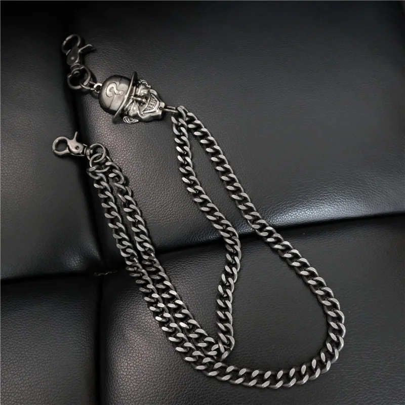 Men's Waist Wallet Belt Chains 2 Layers Heavy Rock Metal Hip Hop Gothic Pants Chain Trousers Jean Key Fashion Jewelry | Украшения и