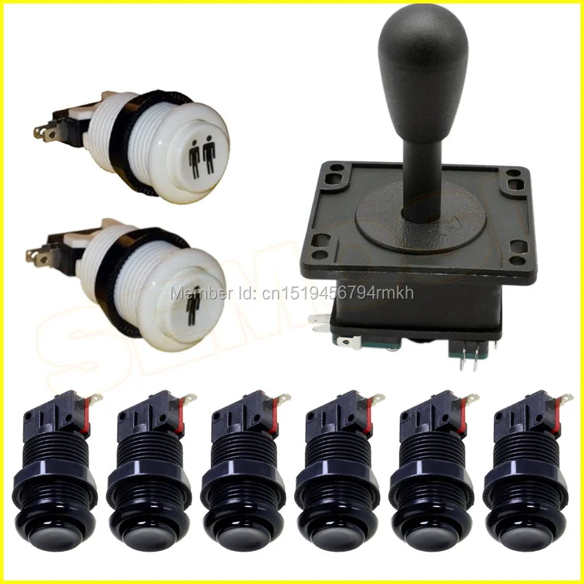 High Quality 8 Way Arcade Joystick Push Button Switch Kit 1p / 2p Player Buttons for Jamma Game | Спорт и развлечения