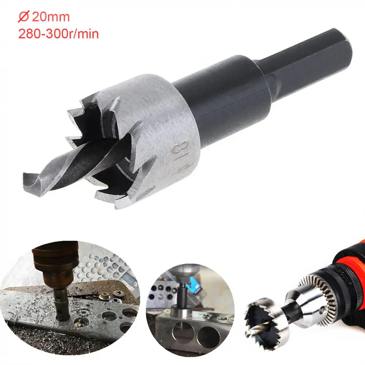 

18mm HSS Hole Saw Cutter Drill Bits for Pistol Bench Magnetic Air Gun Drills