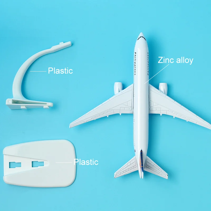 16 см Филиппины Boeing 777 модель самолета Модель из сплава B777 авиации литья под
