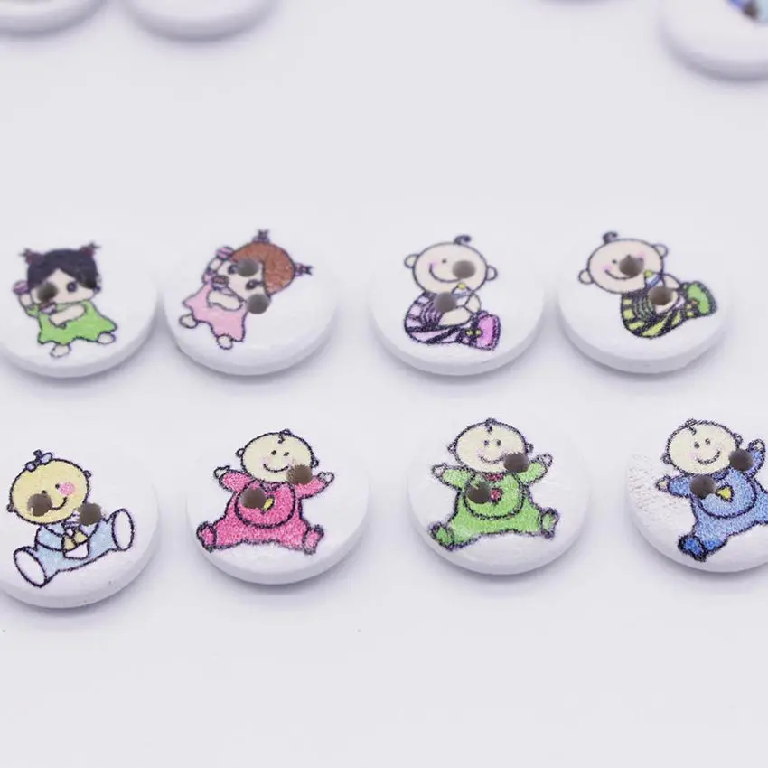 100 шт. круглые деревянные пуговицы с 2 отверстиями для детей 15 мм|painting with acrylics on