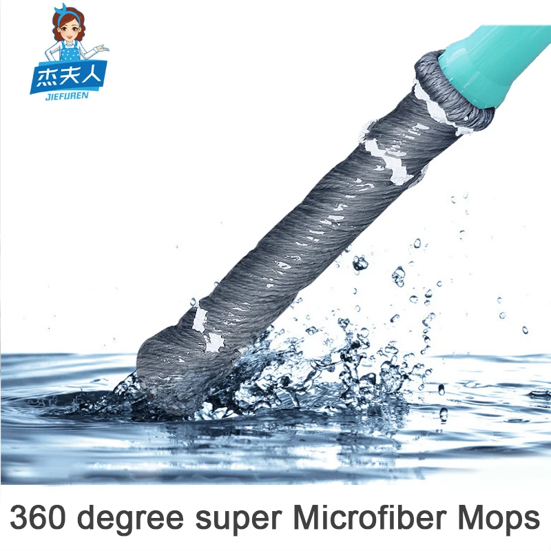2017NEW телескопические микрофибры пол шваброй 360 вращающийся легко спин швабры