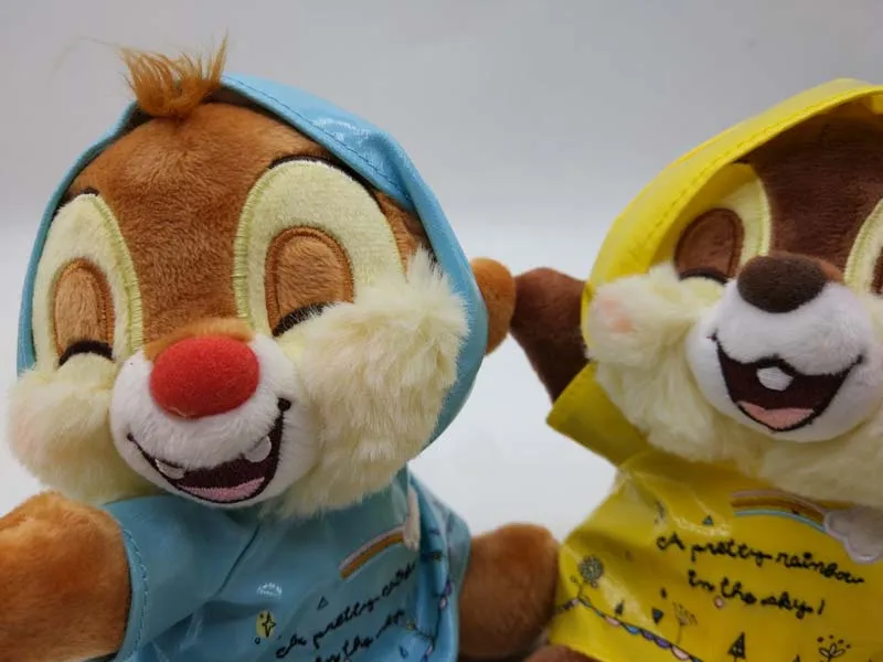 Chipmunk Chip 'n Dale дождливый плащ день Плюшевый набор маленький 7"