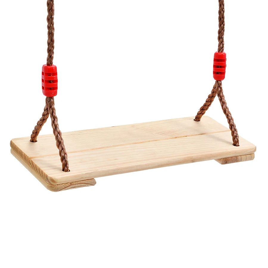 wood color Детские домашние уличные деревянные плоские качели на заднем дворе сад забавная игровая площадка маятниковая игрушка - Цвет: wood color