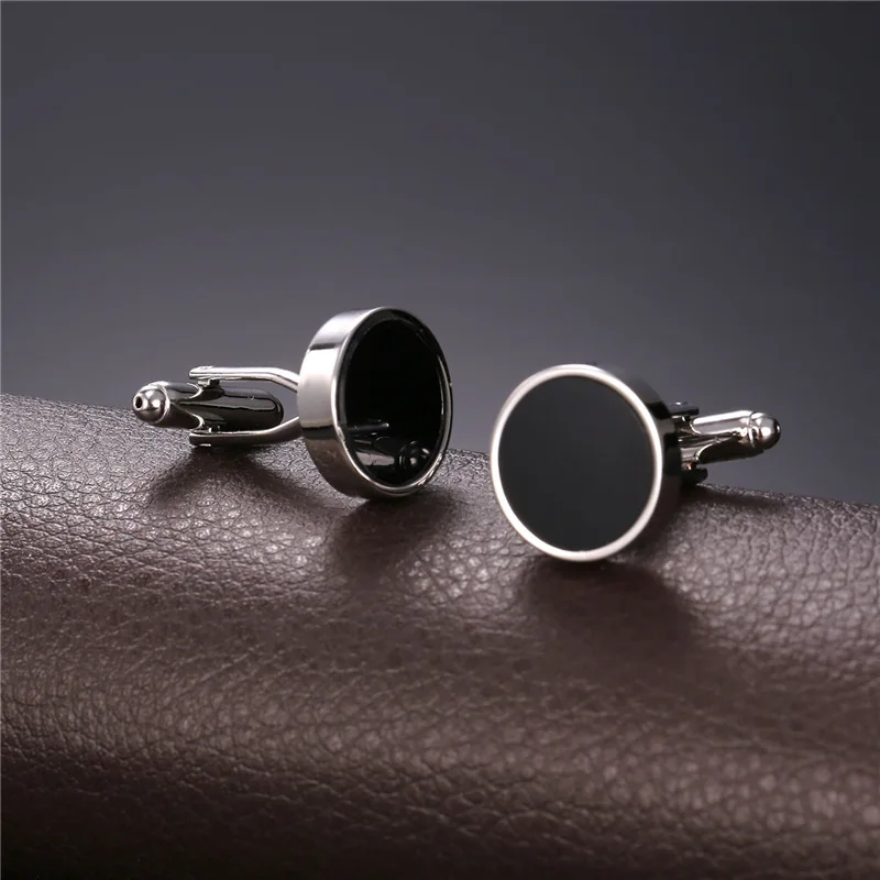 Collare роскошные запонки для мужчин простой круглой формы золото/браслет