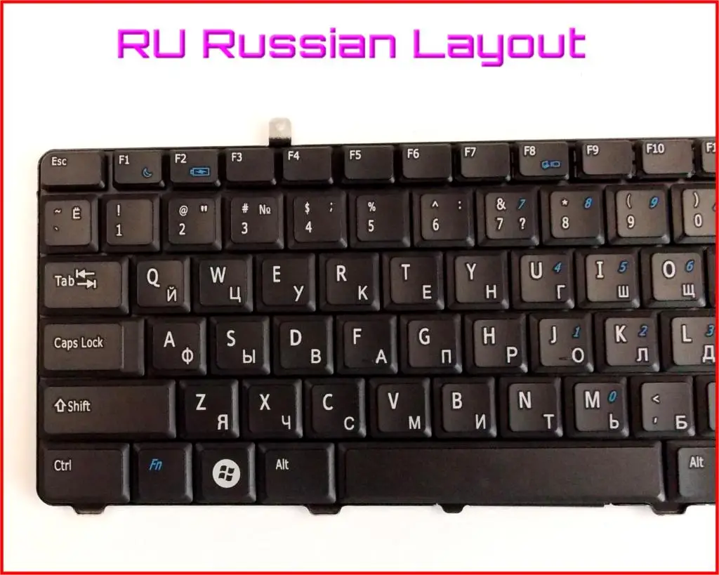 Новая русская версия клавиатуры для ноутбука Dell Vostro A840 A860 1088 1014 1015 PP38L PP37L |