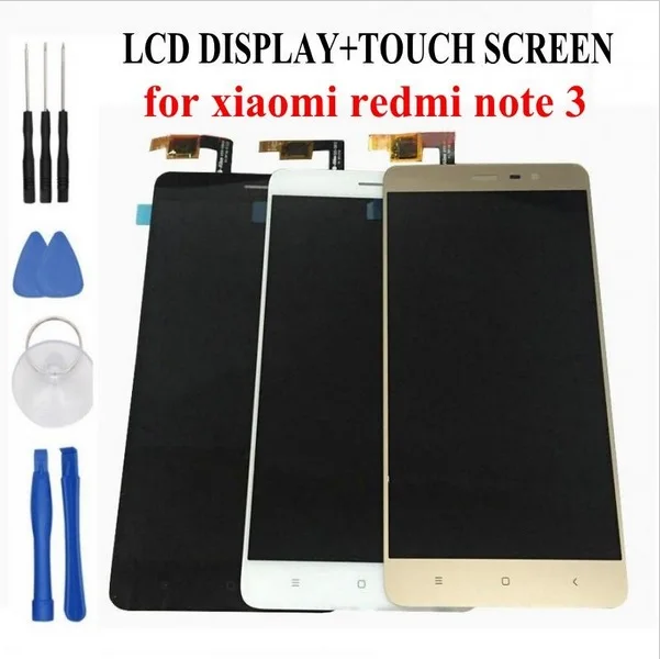 ЖК дисплей с дигитайзером и сенсорным экраном в сборе для Xiaomi Redmi note 3 pro prime 100%