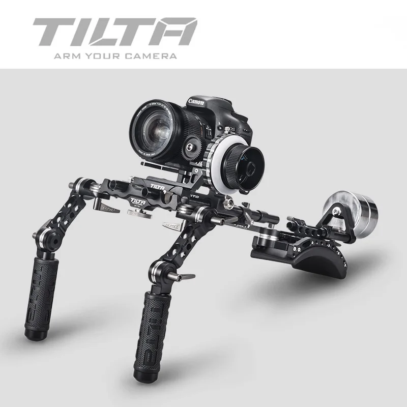 TILTA TT-03-TL 15 мм DSLR офсетная Наплечная Опора Передняя рукоятка с жесткой остановкой фоллоу-фокус и противовес для Canon DSLR HDV