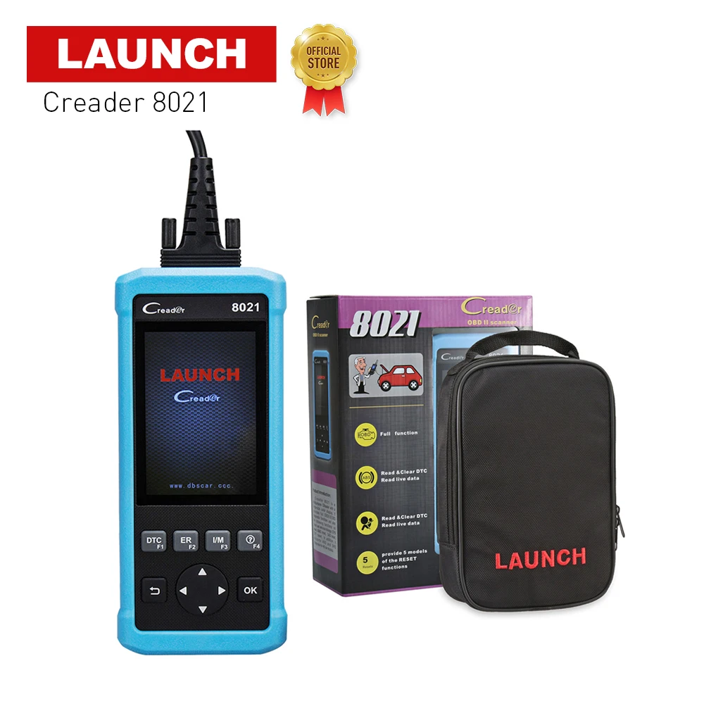 Старт CReader 8021 авто полный OBDII/EOBD функции сканер с Батарея Управление Системы (BMS)