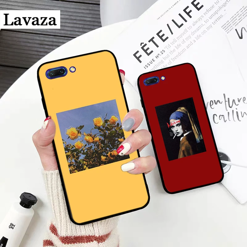Силиконовый чехол Great art prints Flower для Huawei honor 6A 7A Pro 7X 8 Lite 8A 8X 8C 9 Note 10 View 20 20S 9X |