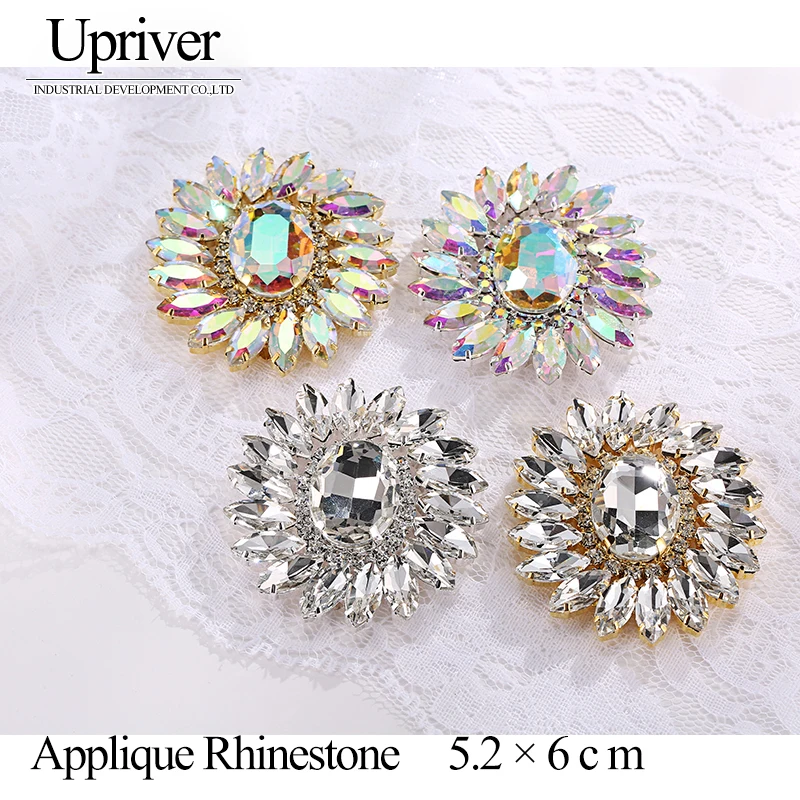 Высококачественное свадебное вечернее платье с аппликацией из горного хрусталя