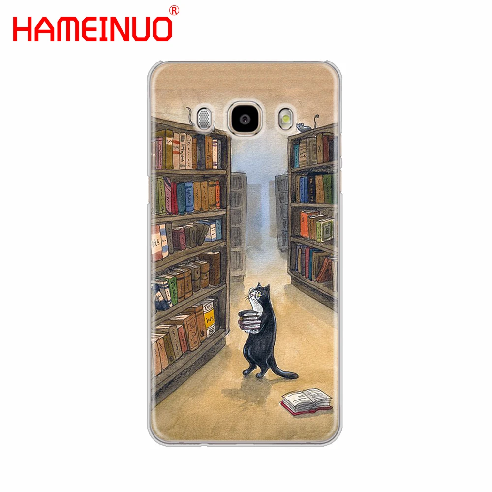 HAMEINUO чехол для телефона с изображением кошек и библиотеки дерева Samsung Galaxy J1 J2 J3 J5 J7