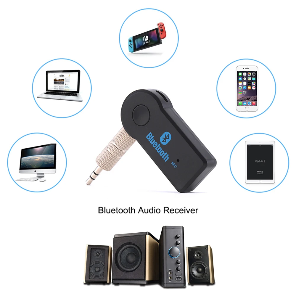 Беспроводной Bluetooth приемник передатчик адаптер 3,5 мм разъем для автомобиля MP3 музыка аудио наушники AUX ресивер громкой связи дропшиппинг