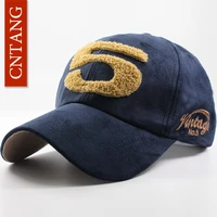 cntang men women suede baseball cap snapback street hip hop hat winter autumn fashion vintage caps for unisex brand casual hats