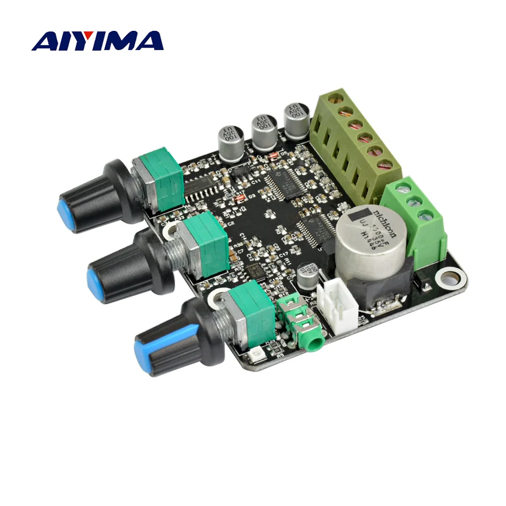 AIYIMA 2,1 CH TPA3110D2 сабвуфер усилитель доска 15*2+ 30 Вт Sub аудио стерео NE5532 усилитель для высококлассного компьютера динамик DC 12 В 24 В