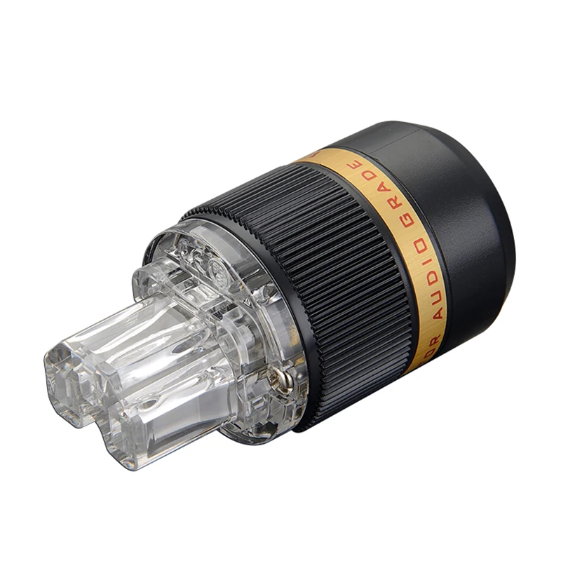 Выборг Пара Прозрачный VE511R VF511R Чистая медь родием ЕС plug Тип Schuko мощность Plug Hifi и IEC женский инструменты для наращивания волос