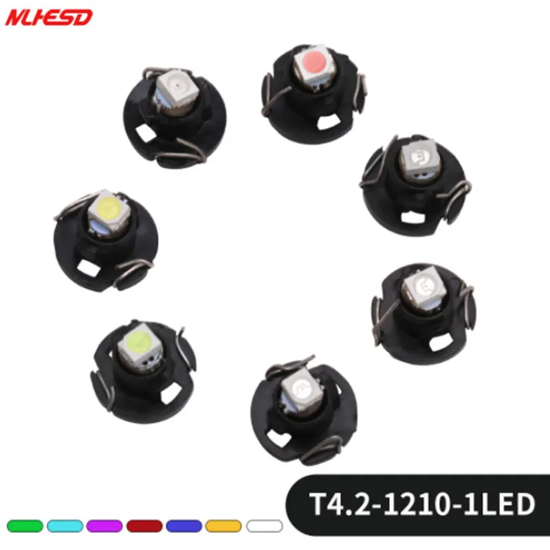 10X T4 t4.2 1210 SMD 3528 12V Приборная панель лампа NEO автомобильная светодиодная приборной