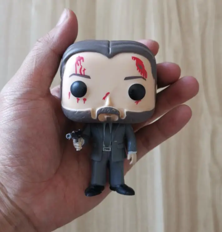 no retail box Funko Pop John Wick 387 Виниловая фигурка модель игрушки - Цвет: no retail box