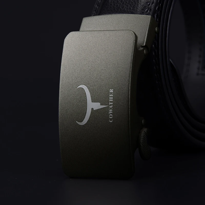 COWATHER 100% высокий класс корова натуральная кожа ремни для мужчин роскошный мужской