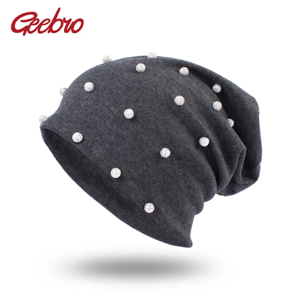 Geebro женские Серебристые туфли жемчуг громоздкая сумка Beanie Шляпа Весенняя
