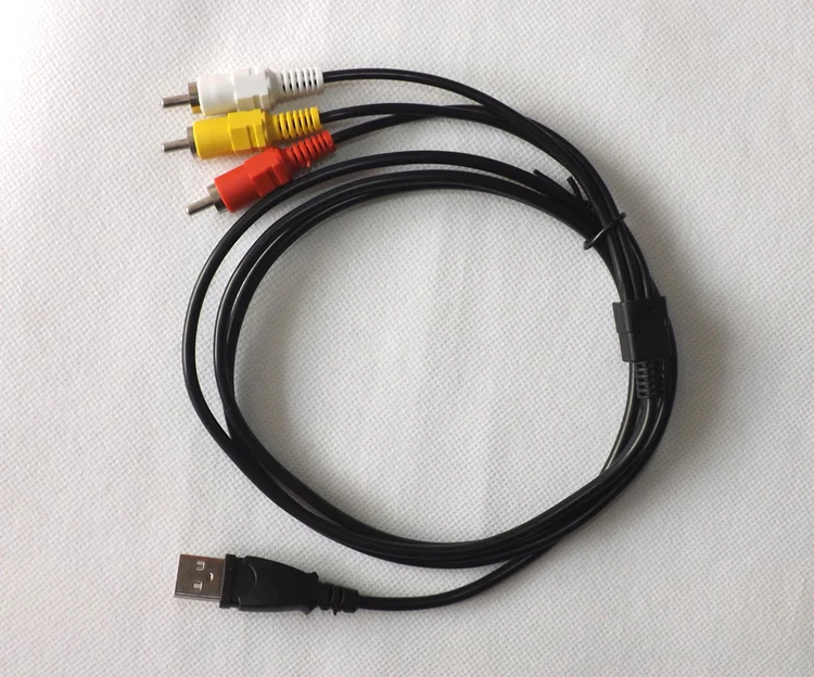Кабель адаптер для ТВ UC9501 1 5 м футов папа A на 3 RCA AV A/V USB красный желтый белый|t.v| |