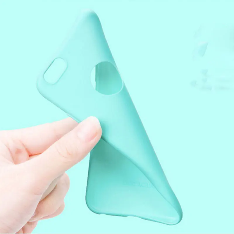 Iboily однотонный Ультратонкий чехол конфетного цвета для iPhone 5 5S 6 S 7 8 Plus 6splus 7plus X