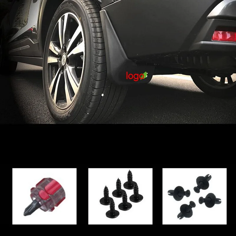 Tonlinker, чехол, наклейка s для Nissan KICKS, аксессуары, 4 шт., автомобильный Стайлинг, АБС пластик, Автомобильные Брызговики, наклейка с логотипом