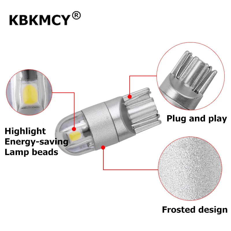 T10 led Liecence Plate Lights 12V 3030 небольшая лампа габаритная ширина синий красный белый авто