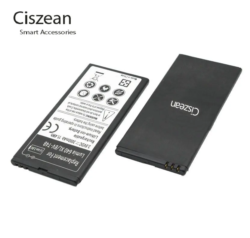 Ciszean 2x 3000mAh BV-T4B BVT4B Replacement Battery + Charger For Microsoft Nokia Lumia 640XL RM-1062 RM-1063 RM-1064 batteries | Мобильные