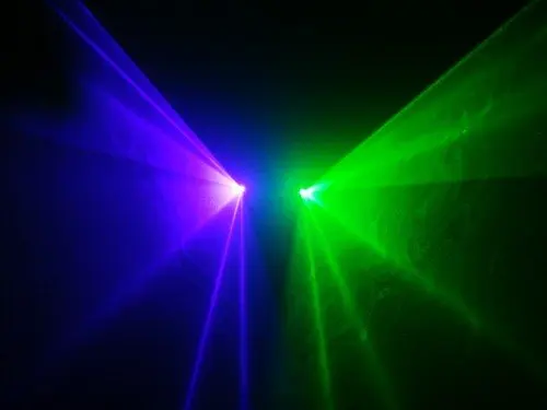Лазерный проектор dj сценический светильник 40 мВт зеленый лазер + 100 Фиолетовый