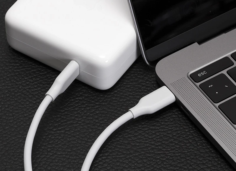 2 м 5A USB C к type C кабель папа-папа для Macbook Mac Pro Air 29 Вт/61 Вт/87 Вт 20,2 в 4.3A USB-C PD зарядное устройство Быстрая зарядка Шнур для передачи данных