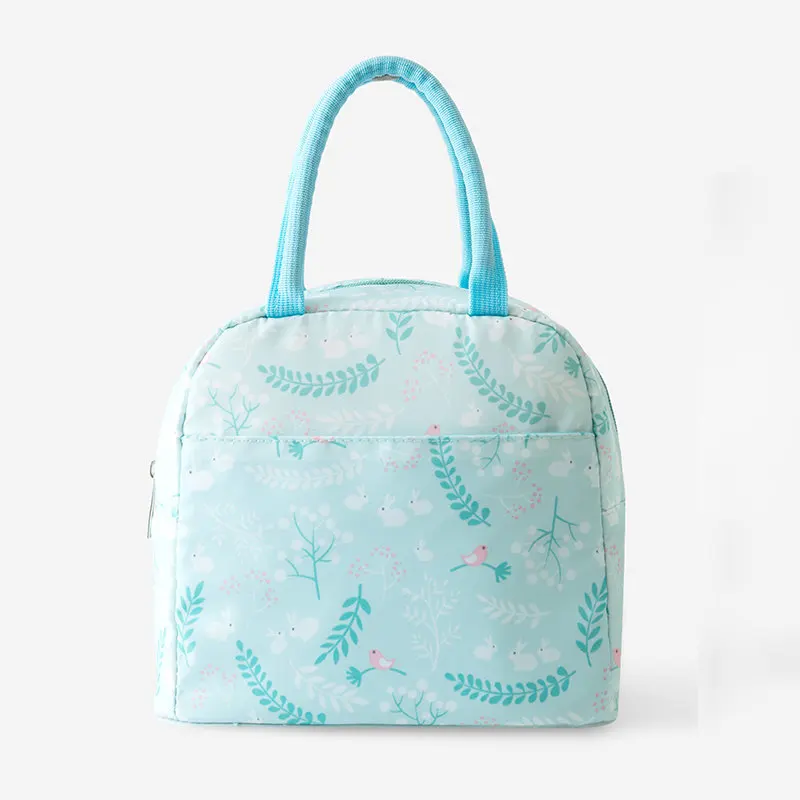 Tote Bag Sky Blue Портативная сумка для обеда, новинка, Термоизолированный Ланч-бокс, сумка-холодильник, Bento, сумка, контейнер для обеда, школьные сумки для хранения еды - Цвет: Tote Bag Sky Blue