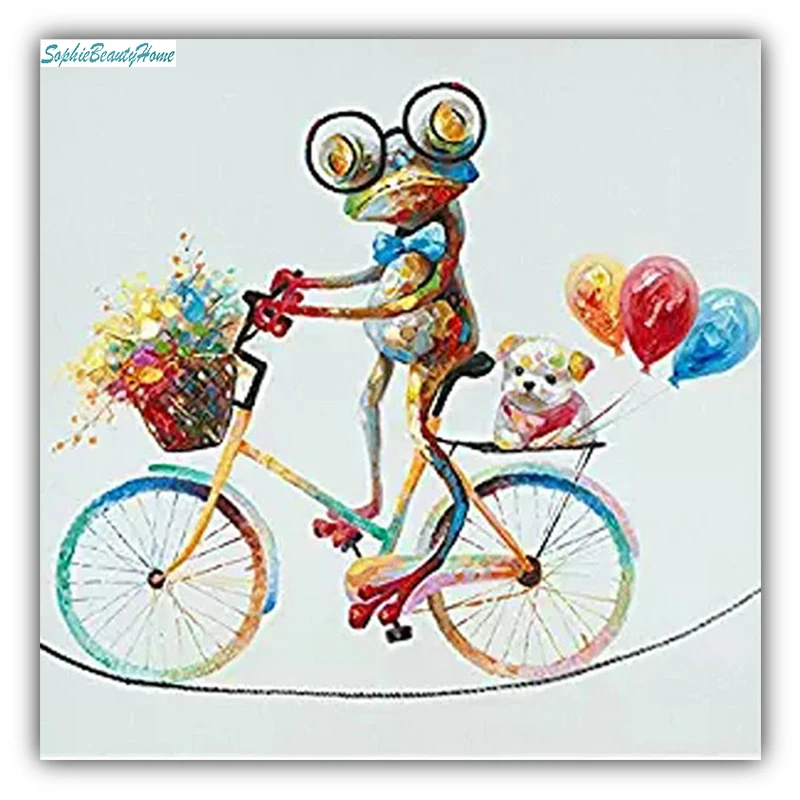 

DIY5D diamond painting embroidery painted animal ant cycling crystal icon 3D embroidery diamond mosaic resin cross stitch decora